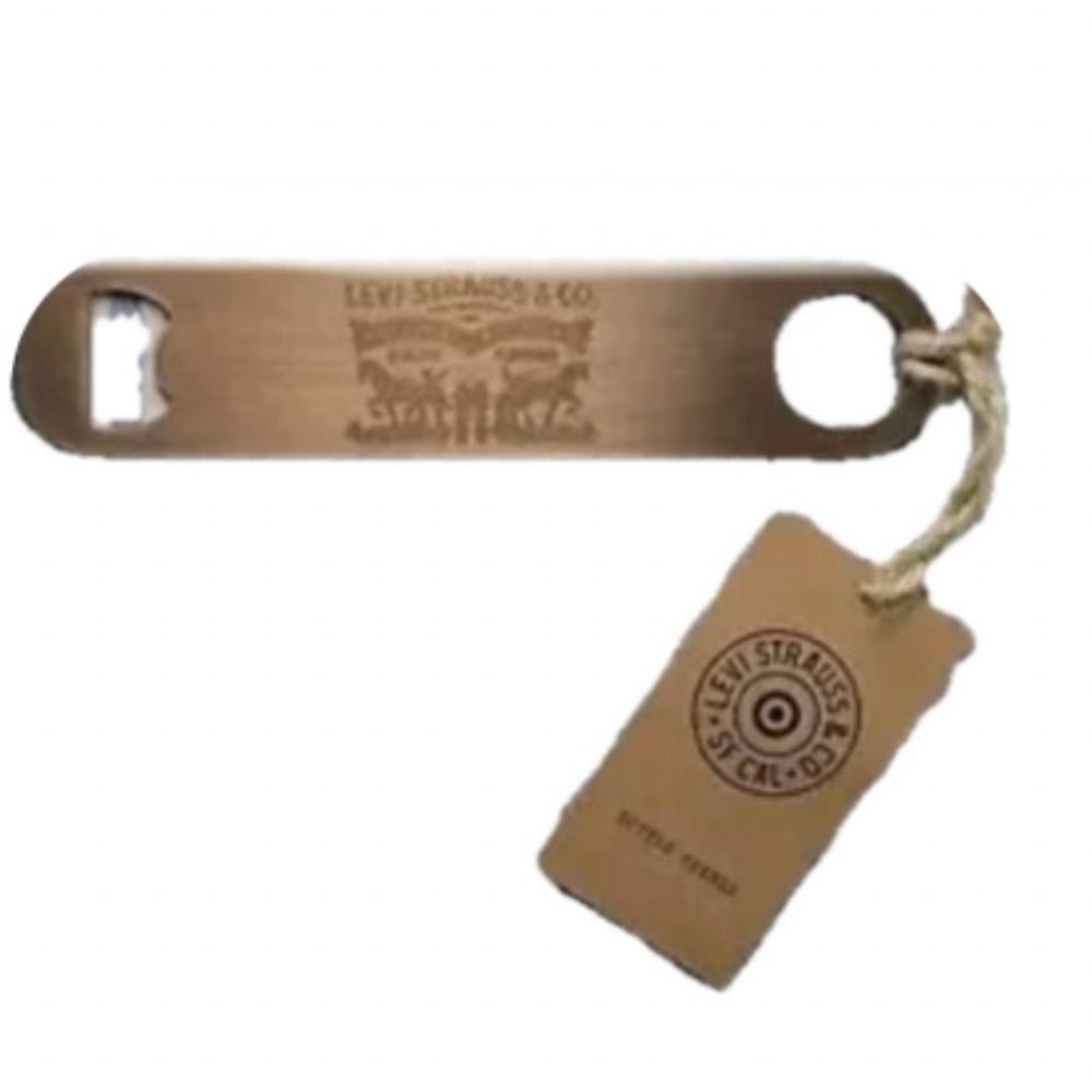 Levi's x Target Stainless Steel Copper Finish Limited Edition Bottle Opener NWT